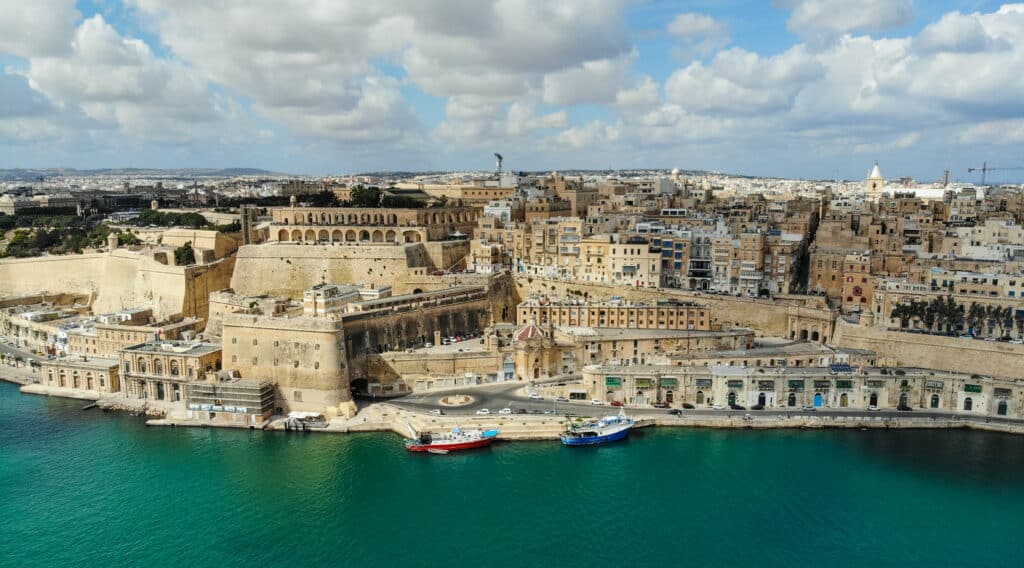 Malta ocean front view