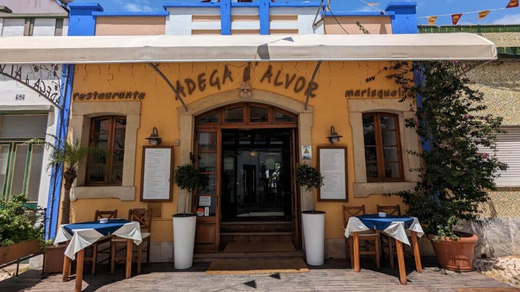 best restaurants in alvor, portugal